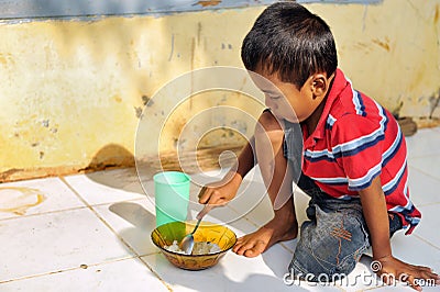 Poverty and Hunger Stock Photo