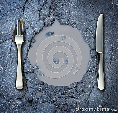 Poverty And Hunger Stock Photo