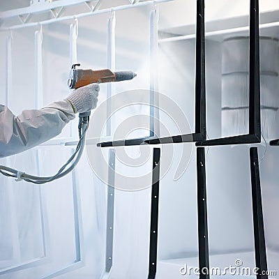 Powder coating Stock Photo