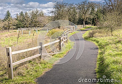 Powell Butte park in Portland Oregon. Stock Photo