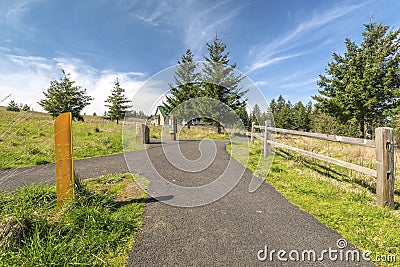 Powell Butte park in Portland Oregon. Stock Photo