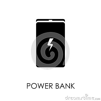 Power bank icon symbol flat style vector illustration Vector Illustration