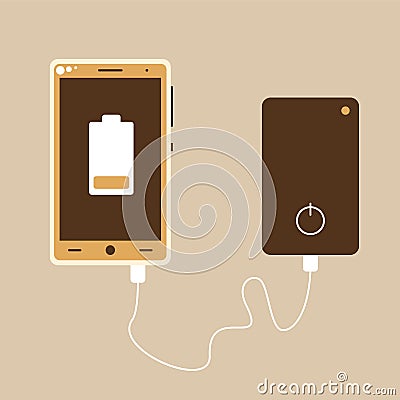 Power bank Vector Illustration