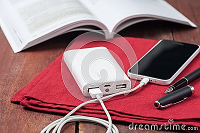 Power bank Stock Photo