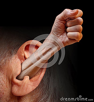 Power Of Being Listened To Stock Photo