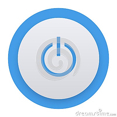 Power button icon, vector illustration. On Off switch, user interface element Vector Illustration