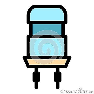 Power capacitor icon color outline vector Vector Illustration