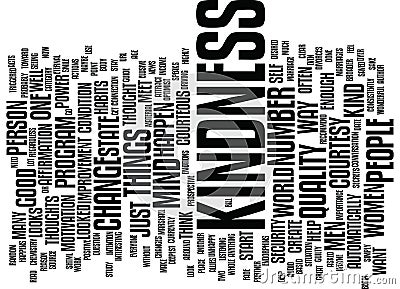 The Power Of Courtesy And Kindness Text Background Word Cloud Concept Stock Photo