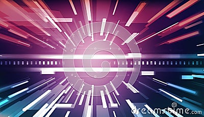 abstract futuristic technology background. 3d rendering digital hi tech background. Futuristic concept. Stock Photo