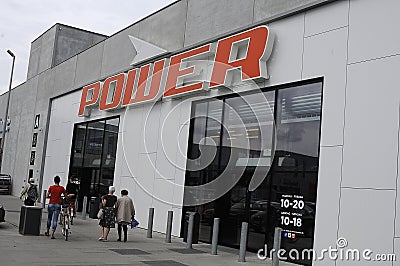 POWER ELECTRICAN STORE Editorial Stock Photo