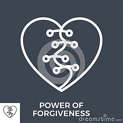 Power of forgiveness Vector Illustration