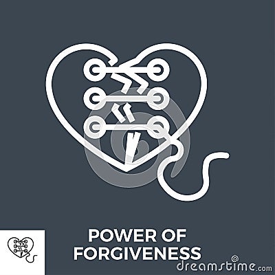 Power of forgiveness Vector Illustration