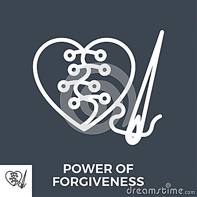 Power of forgiveness Vector Illustration