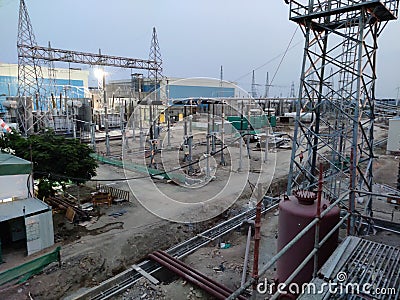 Power Grid HVDC PK2000 Pugalur Stock Photo