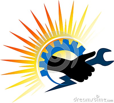 Power hand tool Vector Illustration