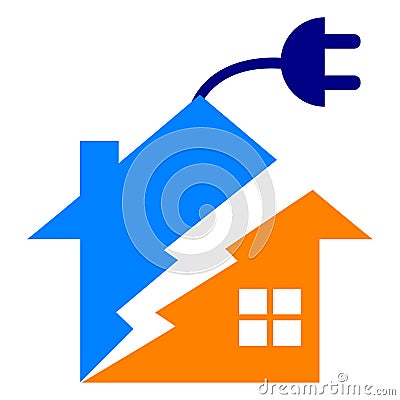 Power home Vector Illustration