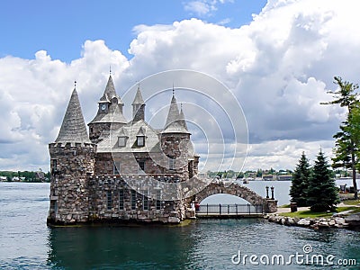 Power house on ontario Lake, Canada Stock Photo