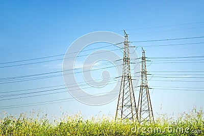 Power line Stock Photo