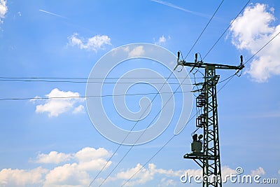 Power line Stock Photo