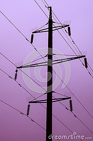 Power line Stock Photo