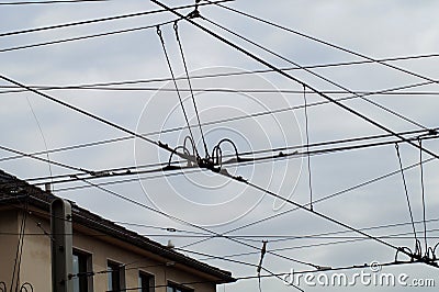 Power line Stock Photo