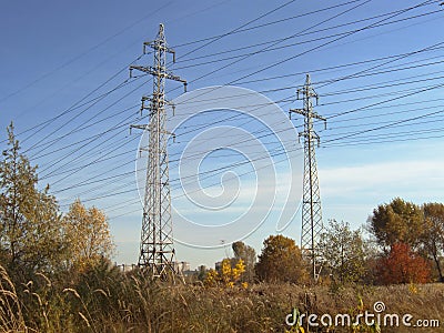 Power line Stock Photo