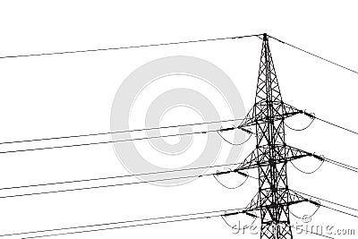 Power lines Stock Photo