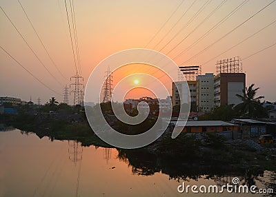 Power Lines Stock Photo