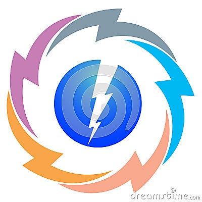 Power logo Vector Illustration