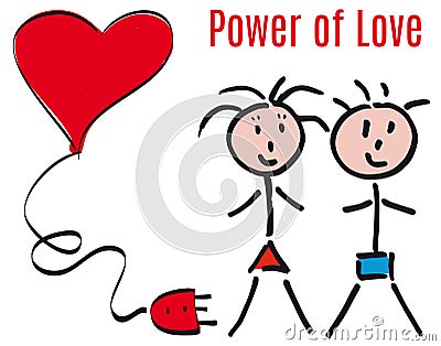 Power of love Stock Photo