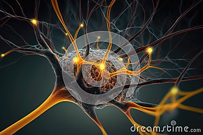 Power Of Machine Learning Reveals Accurate Connections For Neural Networks. Generative AI Stock Photo