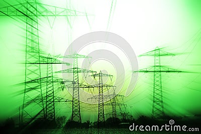 Power mast Stock Photo