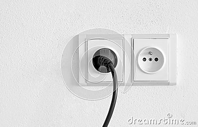 Power outlet Stock Photo