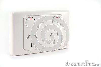 Power outlet Stock Photo