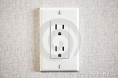 Power Outlet Stock Photo