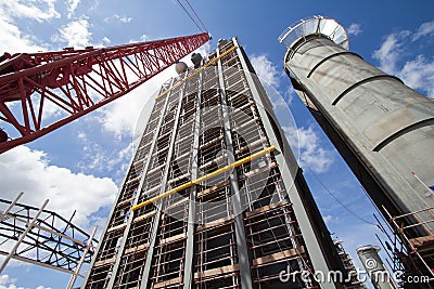 Power Plant Construction Stock Photo