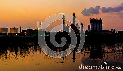 Power plant - factory Stock Photo