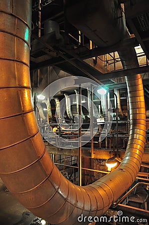 Power Plant Indoor Stock Photo