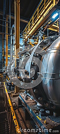 A power plants system failure alarm sounding when operational parameters exceed safe limits prompting immediate action Stock Photo