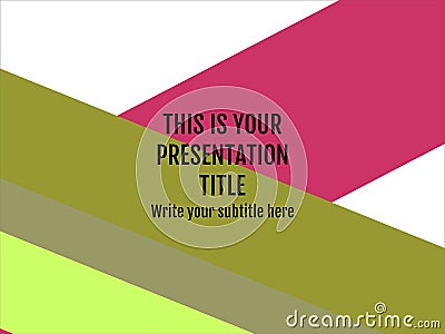 Power point presentation templat background Vector Illustration