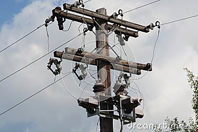 Power pole Stock Photo