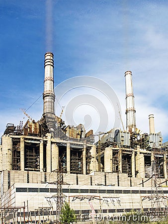 Power station with details Stock Photo