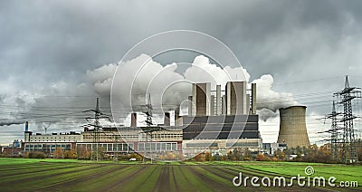 Power station in Germany. RWE AG in Eschweiler Weisweiler Stock Photo