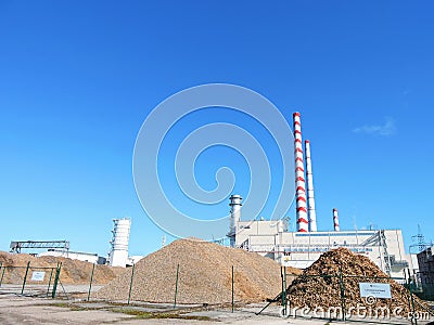 Power station, Lithuania Editorial Stock Photo