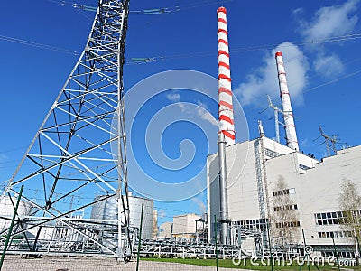 Power station, Lithuania Stock Photo