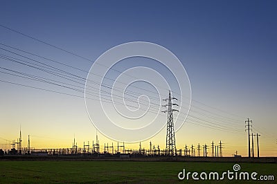 Power substation Stock Photo