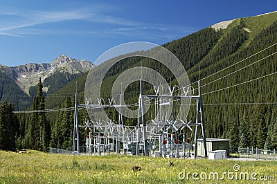 Power substation Stock Photo