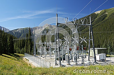 Power substation Stock Photo