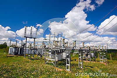 Power substation Stock Photo