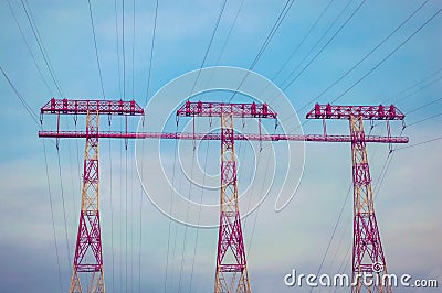 Power Supply System Stock Photo